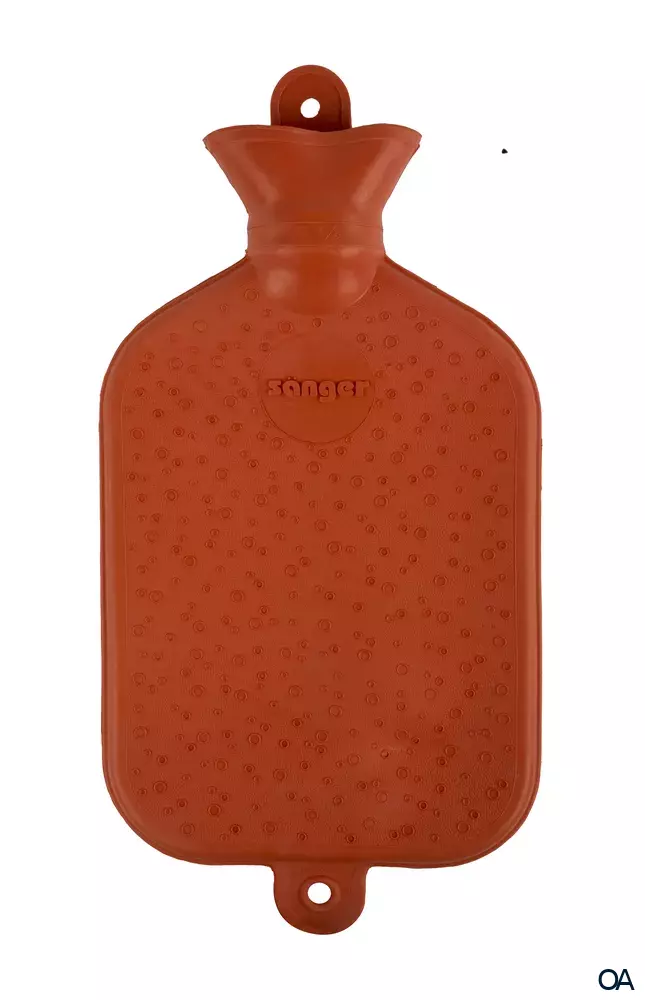 Sänger 2,0 Liter Wärmflasche, orange, 40 x 20 cm