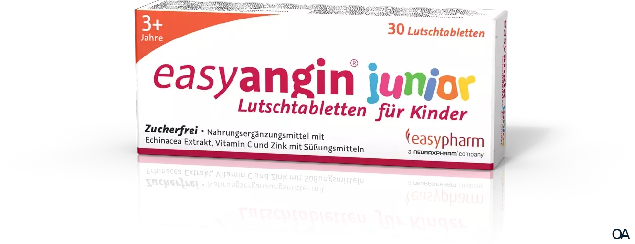 easyangin junior Lutschtabletten für Kinder